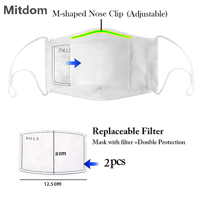 Good quality anti dust and flu fashion protective mask with filter