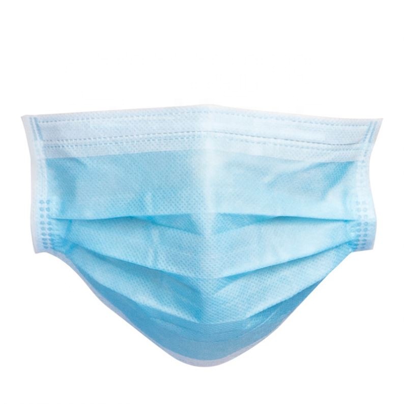 In Stock Non-woven 3 Ply Disposable Face Mask Earloop