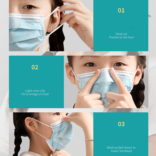 Daily life effective protective disposable child face mask